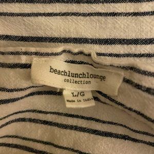 Striped romper by beach lunch lounge !